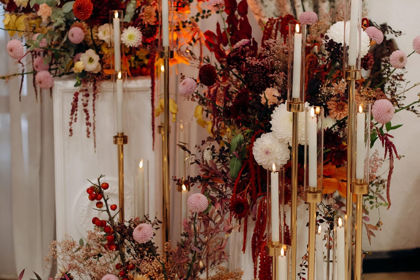 Décoration florale automnale